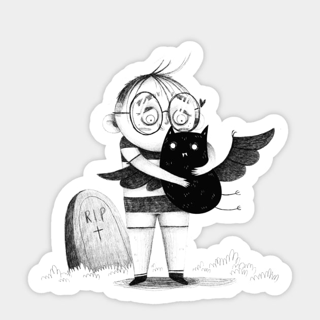 Little Bat pet Sticker by Gummy Illustrations